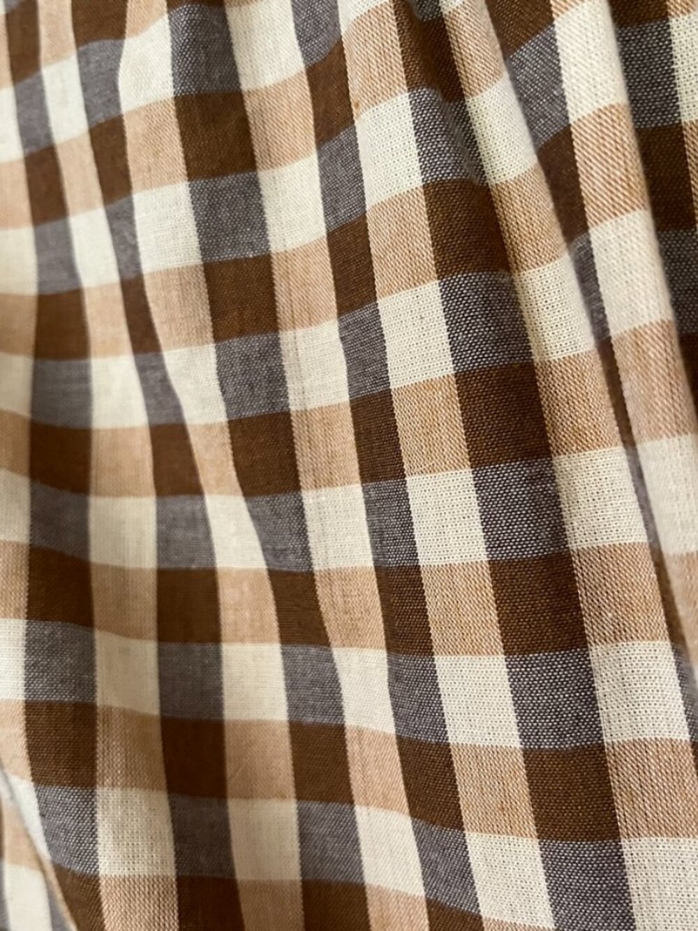 TOAST Gingham Cotton Smocked Blouse UK S/M oversized GUC - Picture 8 of 8